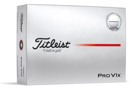 Titleist Pro V1x Performance Alignment Golf Balls – Black Line | High Flight, Maximum Spin & Precision Alignment (Dozen)