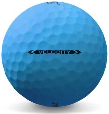 Titleist Velocity Golf Balls Matte Blue (Prior Generation) | High Distance, Low Spin & High Visibility Golf Balls (1 Dozen)