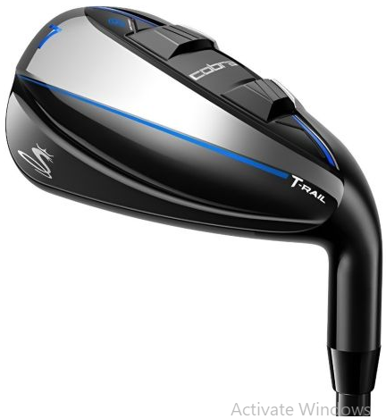 COBRA T-Rail Irons (5-GW) Steel Set – Black/Blue Hybrid Irons with Hollow Body, Baffler Rails & Maximum Forgiveness